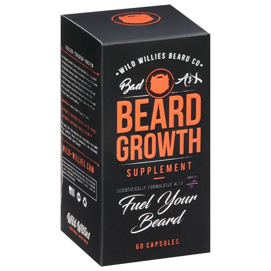 Wild Willies Beard Co. Beard Growth Capsules (60 ct)