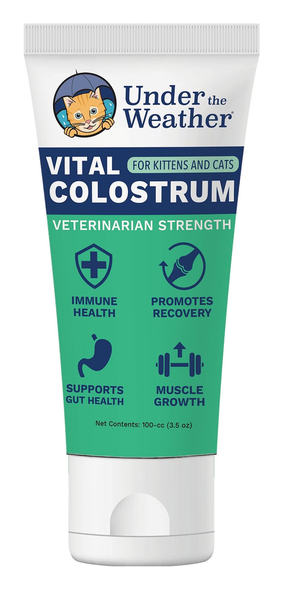 Under The Weather Cat Vital Colostrum Gel - Salmon Oil, 3.2 fl oz (Size: 3.2 Fl Oz)