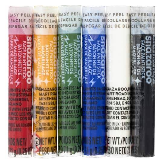 Snazaroo Primary Face Painting Sticks Set (6 ct)