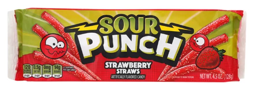 Sour Punch Strawberry Straws Candy