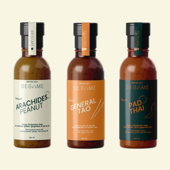 Bouteille Sauce Trio