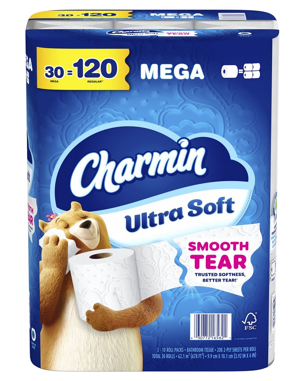 Charmin Ultra Soft Toilet Paper, Mega Rolls