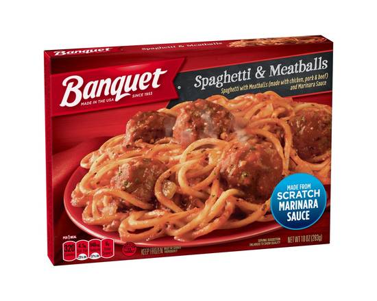 Banquet · Spaghetti & Meatball Meal (10 oz)