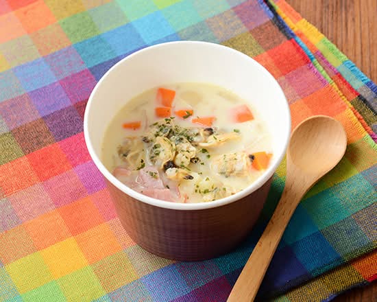 たんぱく質が摂れる クラムチャウダー*