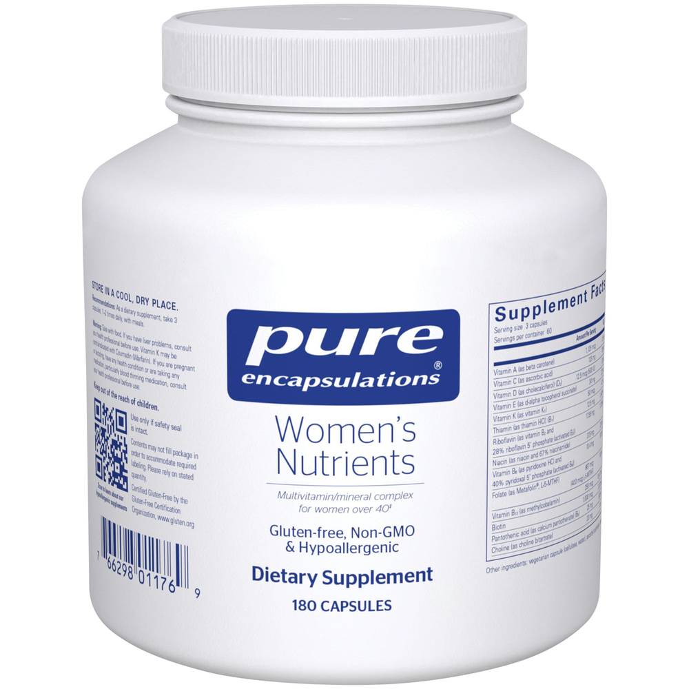 Women'S Nutrients - Multivitamin & Mineral Complex For Women Over 40 (180 Capsules)