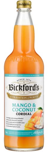 Bickford's Mango & Coconut Cordial 750mL