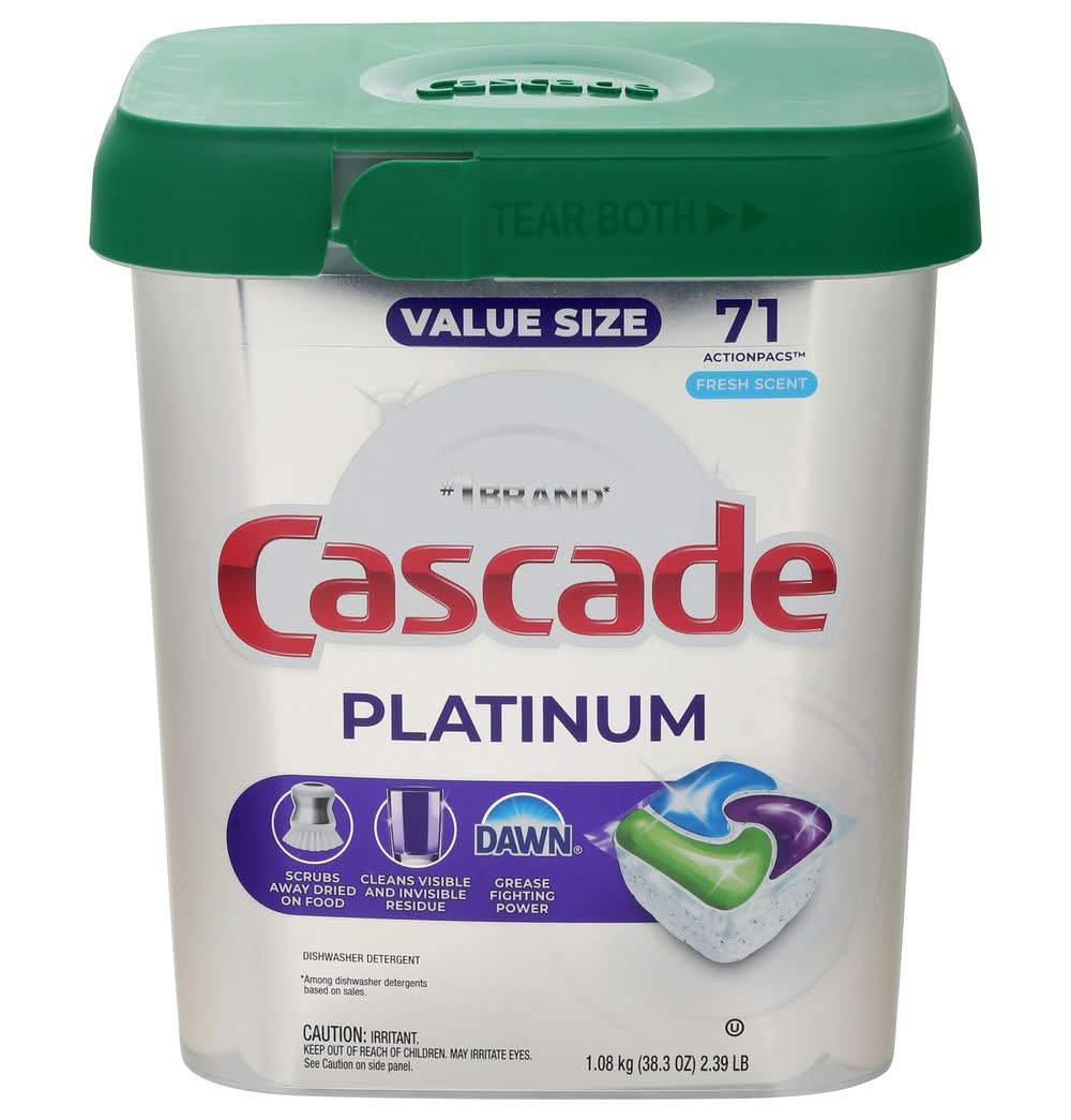 Cascade Platinum Fresh Action Dishwasher Detergent (71 ct)