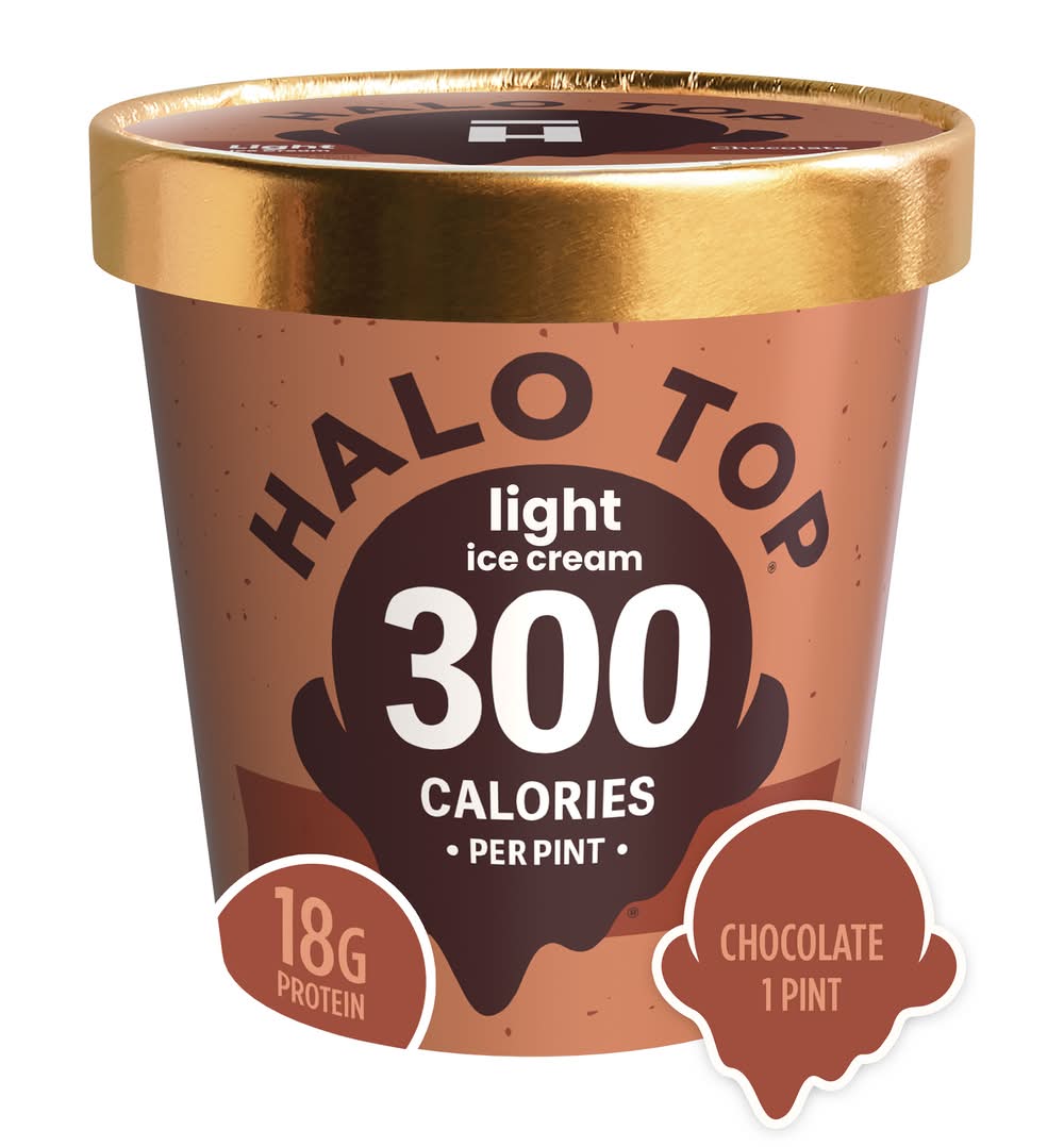 Halo Top Protein Light Ice Cream, Chocolate (1 pint)