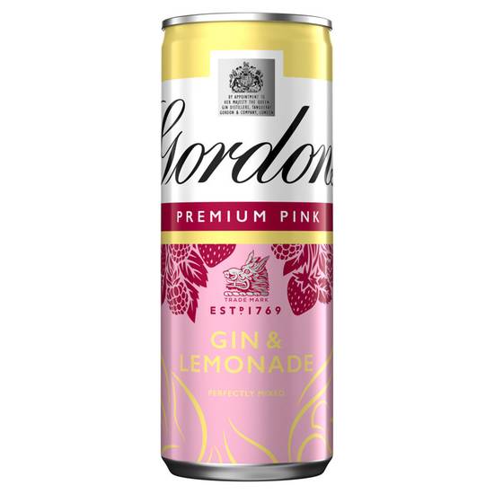Gordon's Premium Pink Gin & Lemonade 250ml PMP