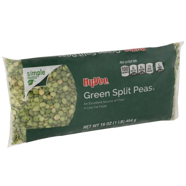 Hy-Vee All Natural Green Split Peas (16 oz)