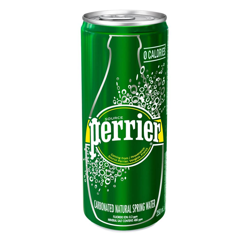 Perrier - Eau De Source Naturelle Gazéifiée Minicanettes, 35 × 250 Ml