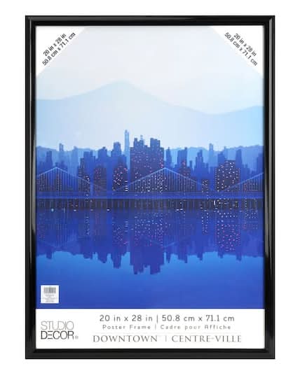 Studio Décor Poster Frame, 20 in x 28 in, Black