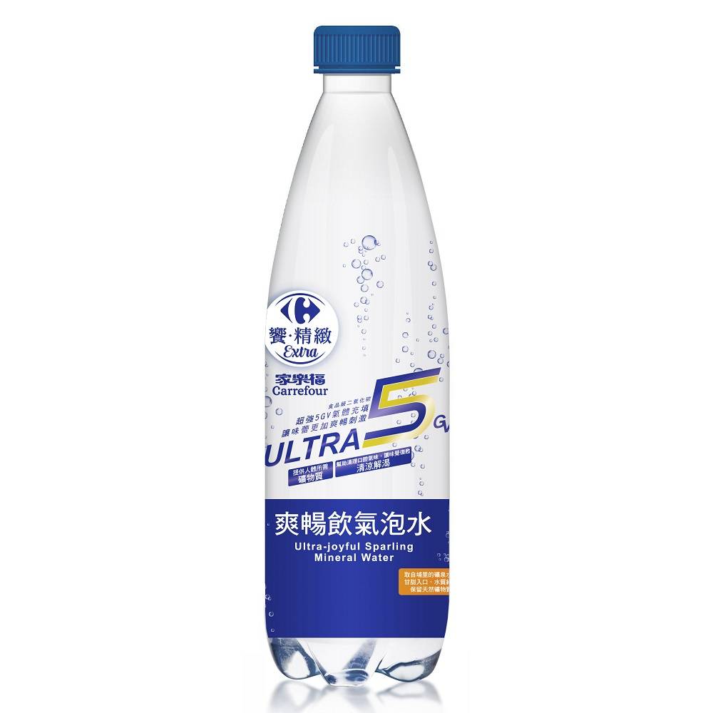 家樂福ULTRA爽暢飲氣泡水500ml毫升 <500ml毫升 x 1 x 1BOTTLE瓶>