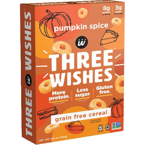 Three Wishes Pumpkin Spice Grain Free Cereal