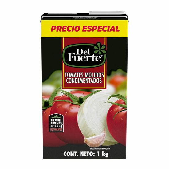 Del fuerte tomates molidos condimentados (cartón 1 kg)