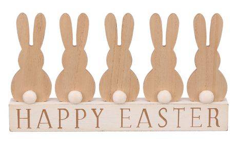 Way to Celebrate! Happy Easter Bunny Decor