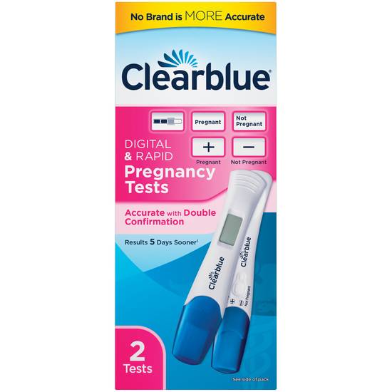 Clearblue Pregnancy Test Digital & Rapid (2 ct)