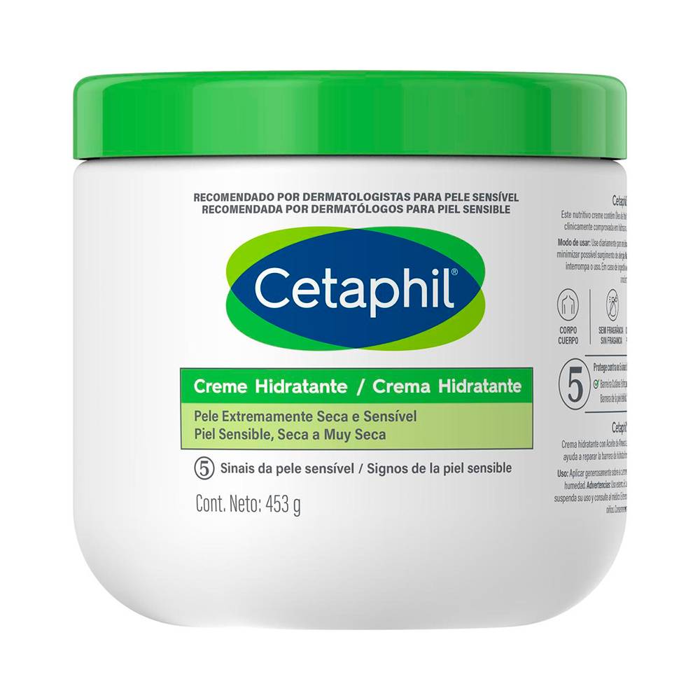 Cetaphil crema corporal humectante (tarro 453 g)