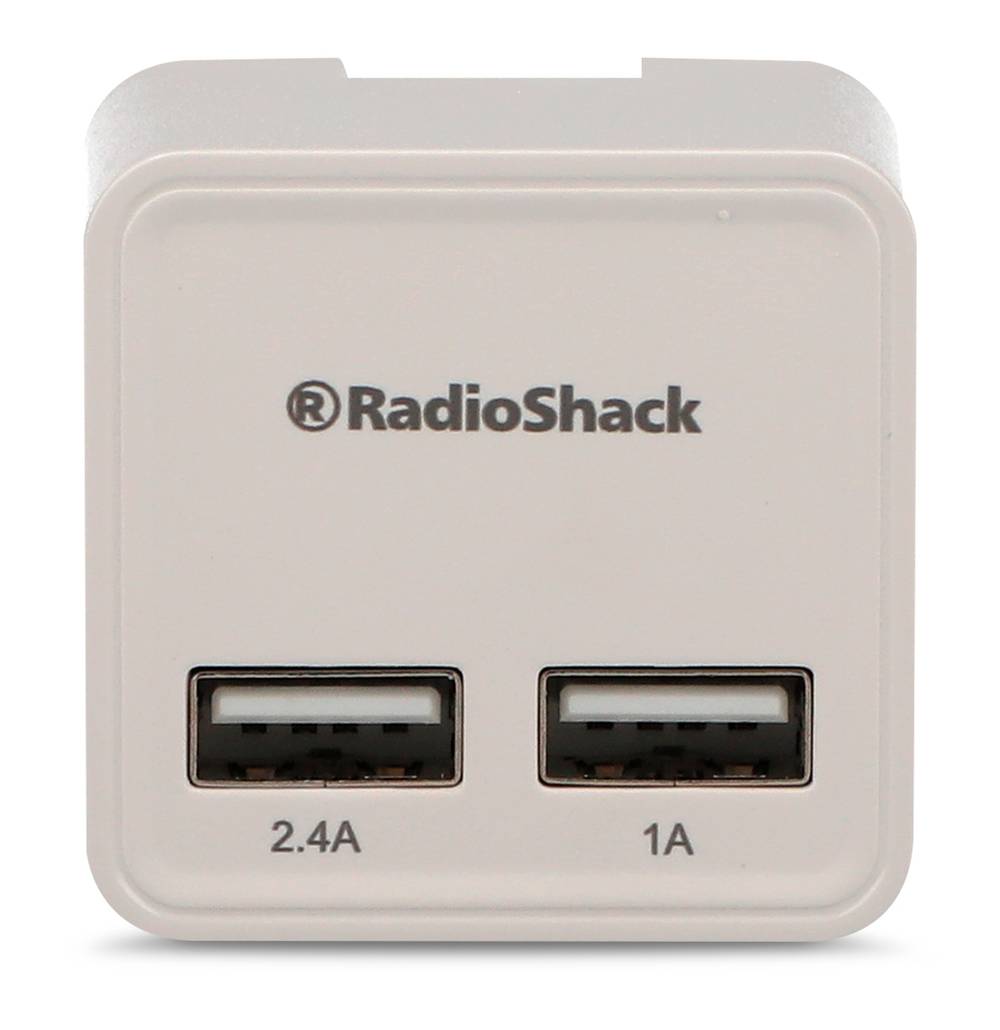 RadioShack · Cargador de pared 2 puertos usb, blanco