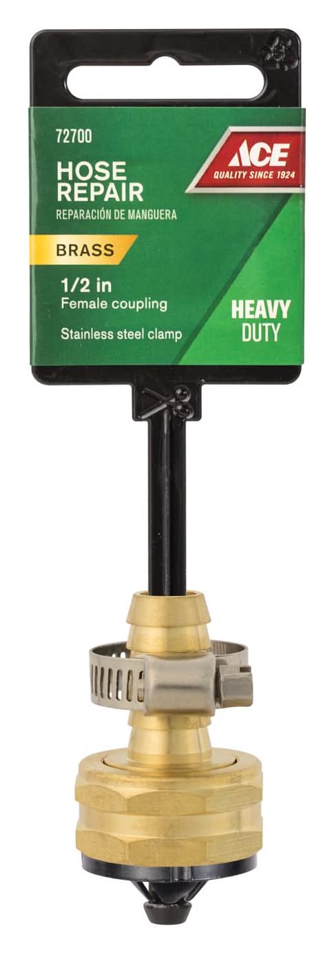 ACE 1/2 In. Hose Barb X 3/4 In. Fht In. Brass Threaded Female Hose Repair