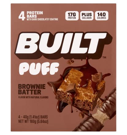 Built Protein Bars, Brownie Batter Puff (4 x 1.41 oz)