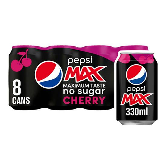 Pepsi Max Cherry 8x330ml Cans