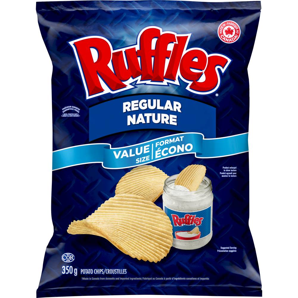 Ruffles Regular Potato Chips Value Size (350 g)