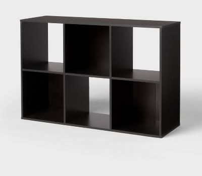 Brightroom Six Cube Book Shelf, Black