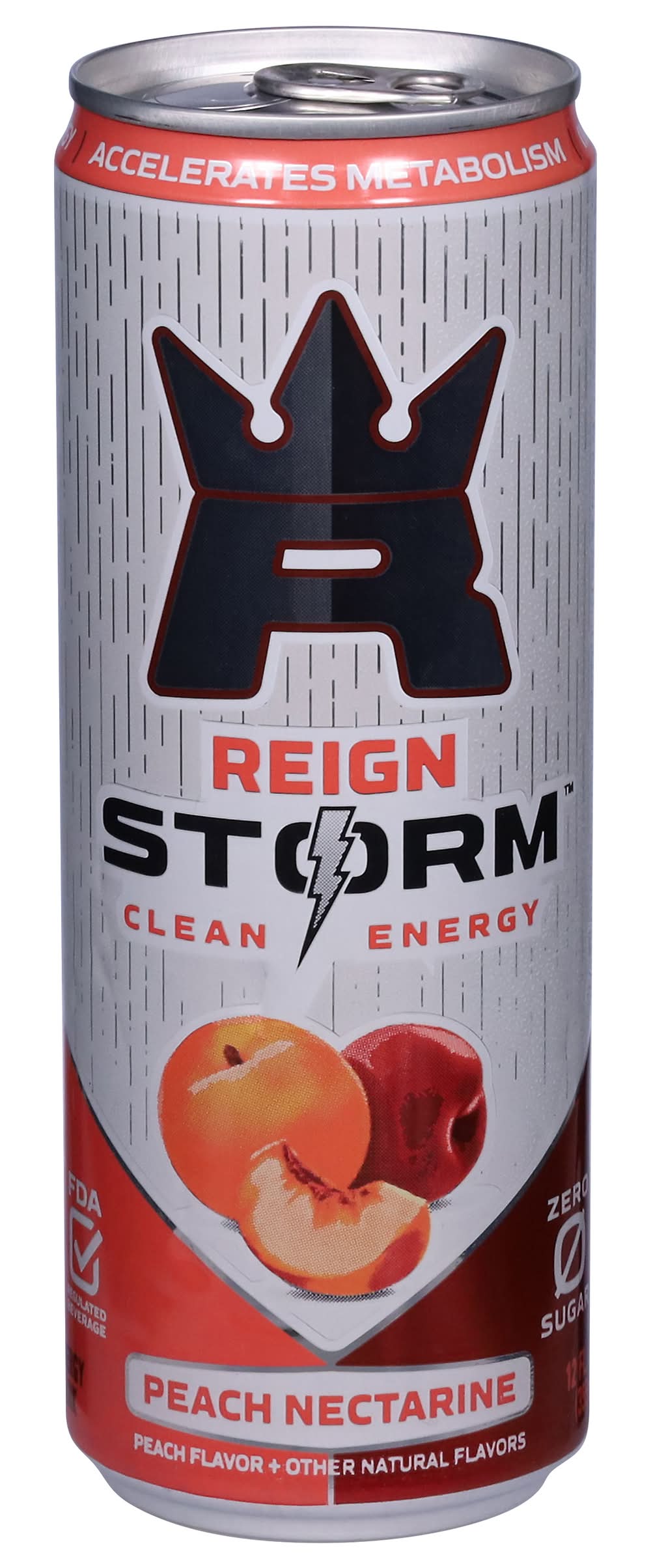 Reign Storm Clean Energy Drink, Peach Nectarine (12 fl oz)