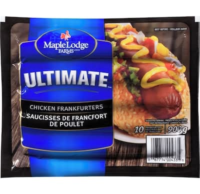 Maple Lodge Farms Ultimate Chicken Frankfurters (900 g, 10 ct)