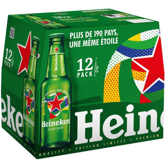 Heineken bière blonde 12 x 25 cl 5°