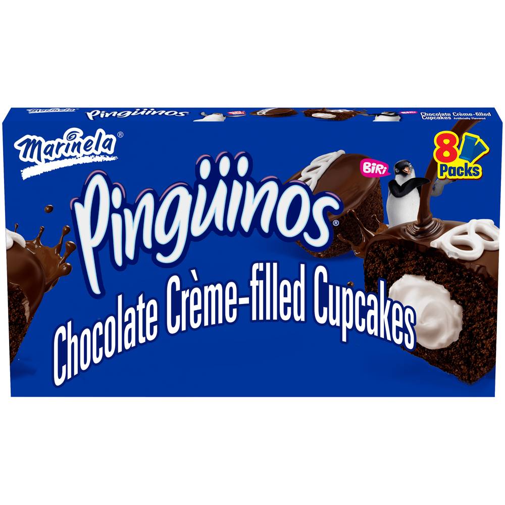 Marinela Pingüinos Chocolate Creme-Filled Cupcakes (8 ct)