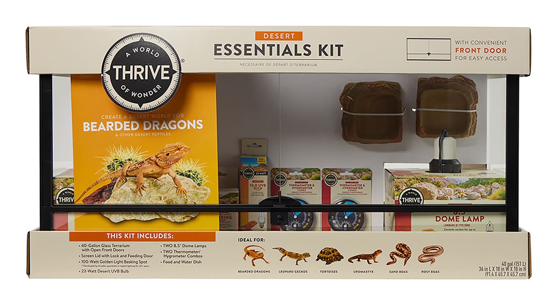 Thrive ™ Desert Essentials Kit - 40G (Size: 36\"L X 18\"W X 18\"H)