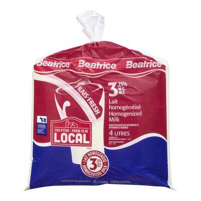 Beatrice 3.25% Homogenized Milk (4 L)