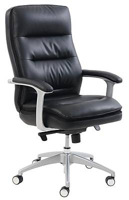 Beautyrest Platinum Sofil Bonded Leather Executive Chair, Black (49404B)