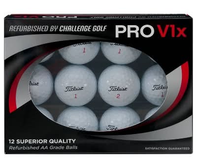 Challenge Golf Refurbished Titleist Pro V1xaa Golf Balls (12 ct)