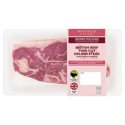 Waitrose & Partners British Beef Sirloin Steak (150g)