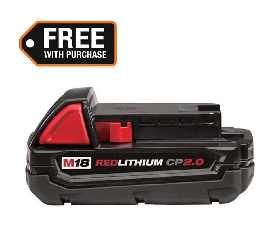 Milwaukee M18 18-Volt 2.0 Ah Lithium-Ion Compact Battery