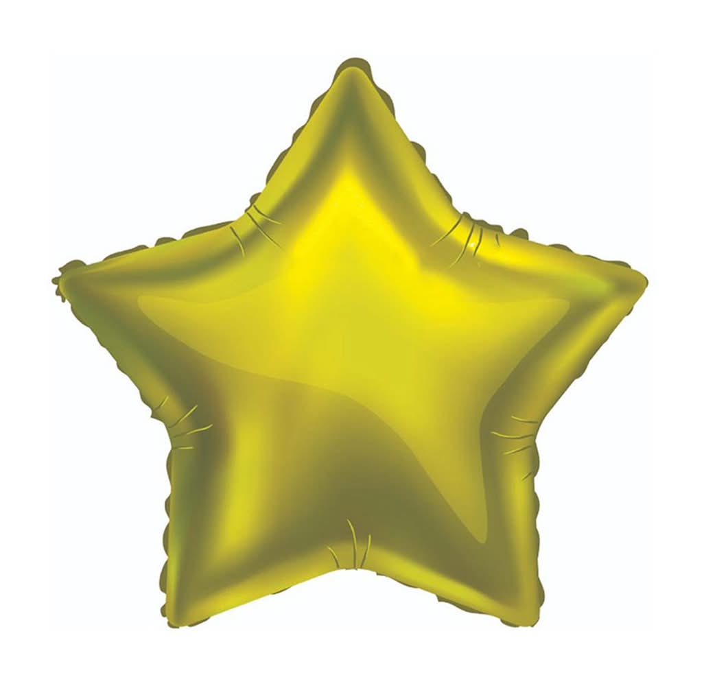 Stationery Balloon Gold Star Holographic 1 Ct
