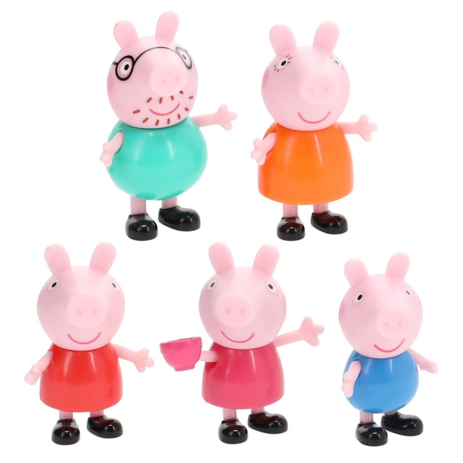 Peppa Pig Figurines, 4.5 in