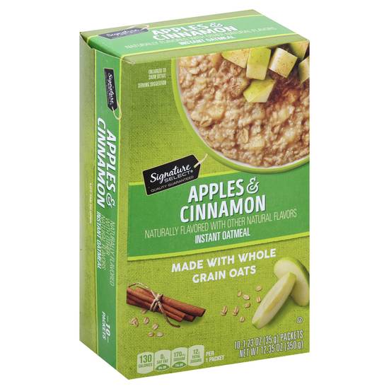 Signature Select Oatmeal Apple Cinnamon (10 ct, 1.2 oz)