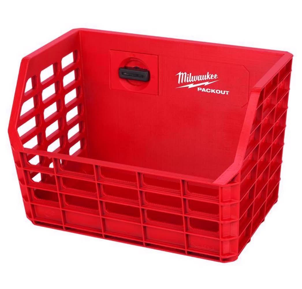 Milwaukee Packout Shop Storage Garage Organizer Tool Storage Bin Red
