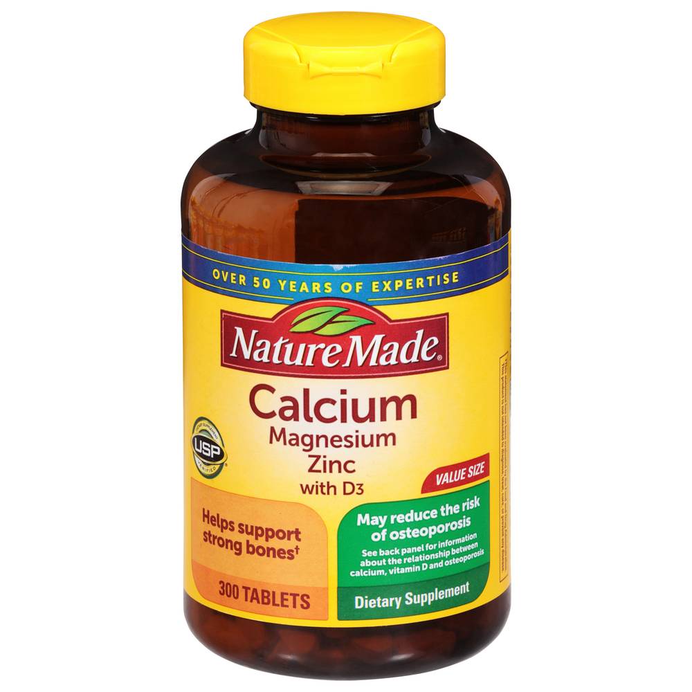 Nature Made Calcium Magnesium Zinc Tablets ( 300 ct)