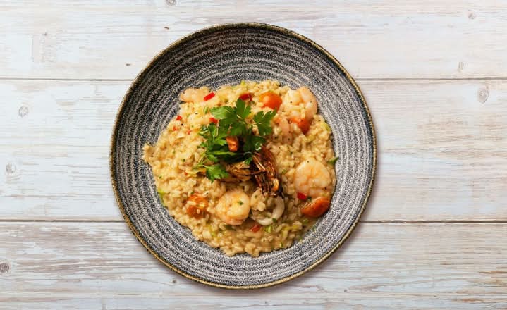 Seafood risotto