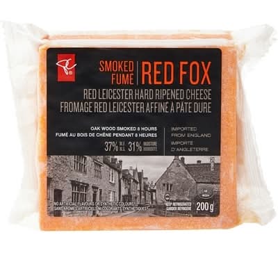 PC Black Label Smoked Red Fox Red Leicester Hard Ripened Cheese (200 g)