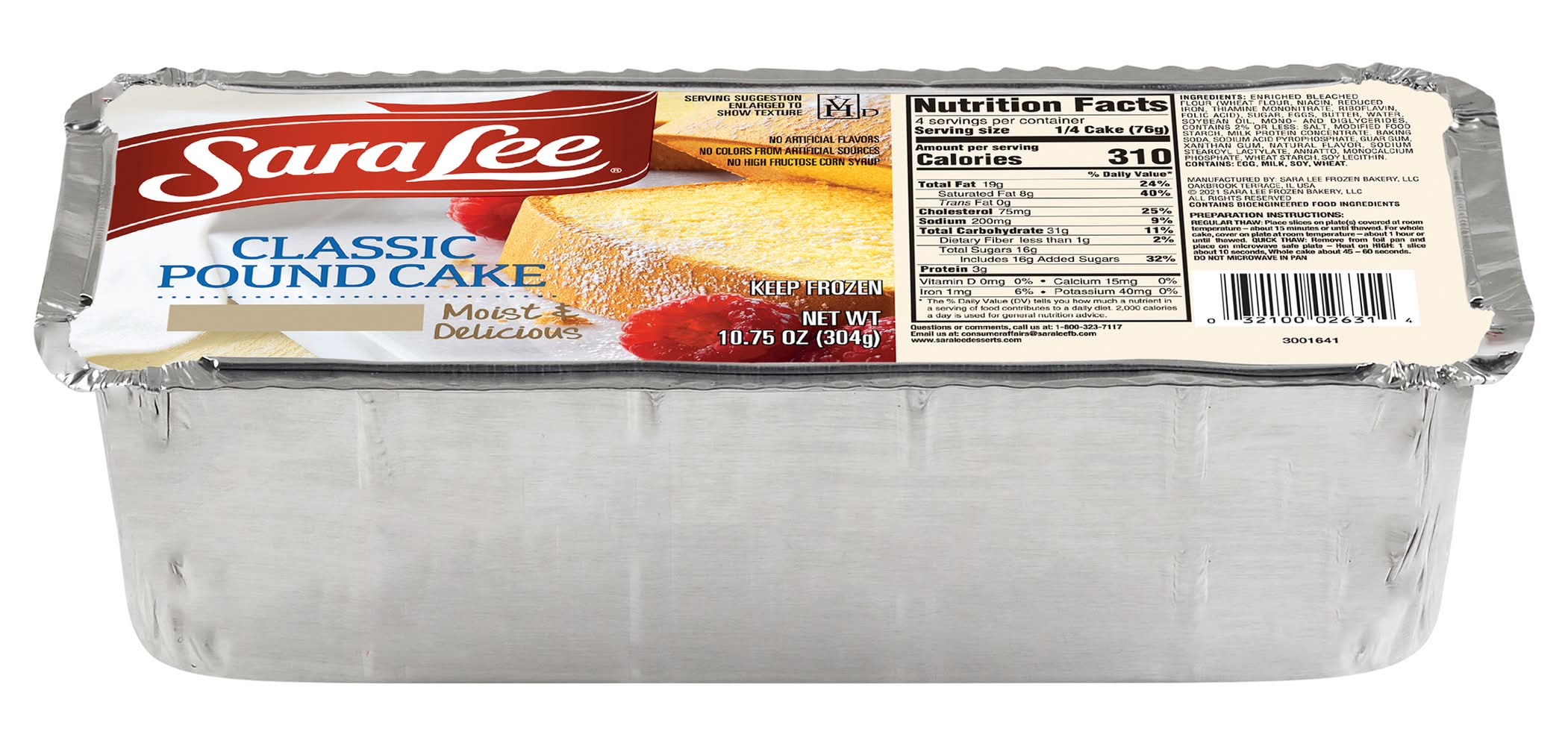 Sara Lee Classic Pound Cake (10.75 oz)