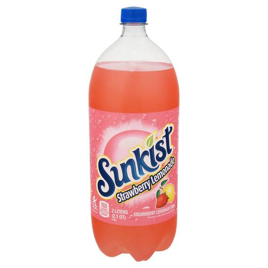 Sunkist Strawberry Lemonade Soda (2 L)