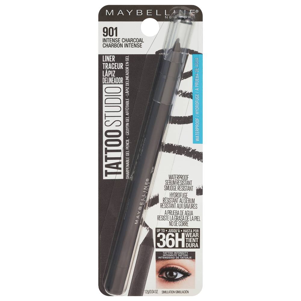 Maybelline 901 Intense Charcoal Tattoo Studio Waterproof Liner (0.1 oz)