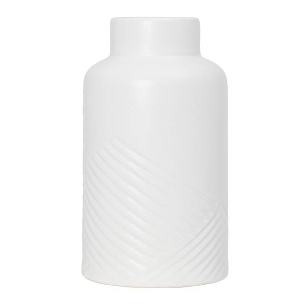 Anji Mountain Cylinder Vase, White