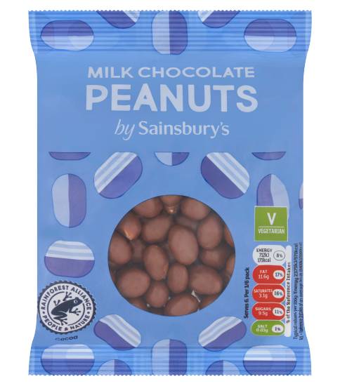 Sainsbury's Milk Chocolate Peanuts (180g)